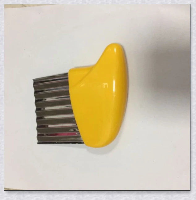 Stainless Steel Potato Crinkle Cutter - Crinkle Cutting Tool for Homemade Fries and Vegetables