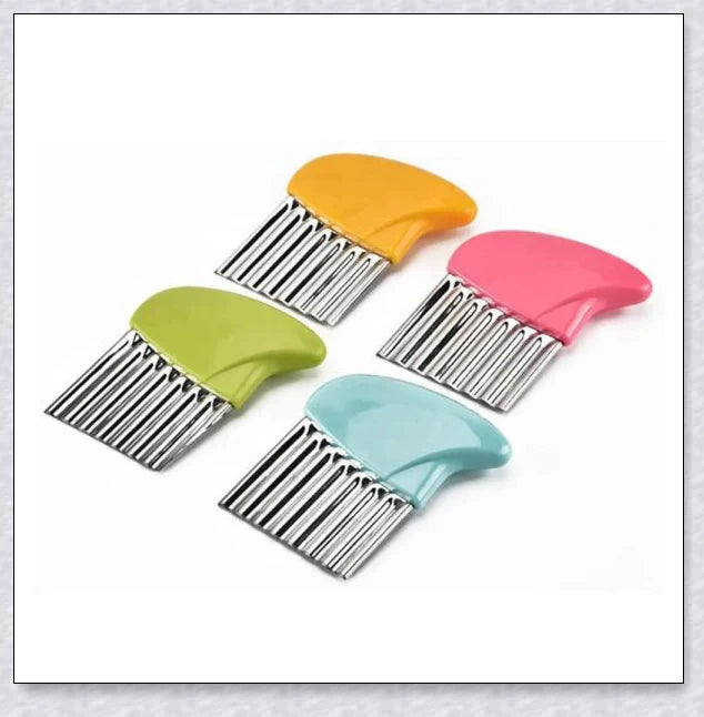Stainless Steel Potato Crinkle Cutter - Crinkle Cutting Tool for Homemade Fries and Vegetables