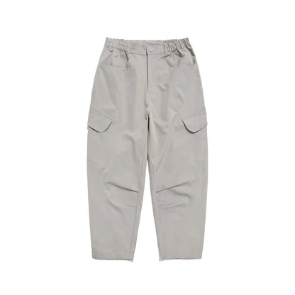 Men's leisure cargo trousers in various colours made from a durable chemical fiber blend fabric