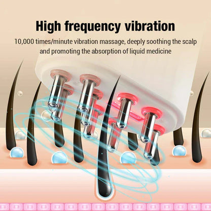 Electric Vibration Massage Comb for promoting scalp health and hair growth