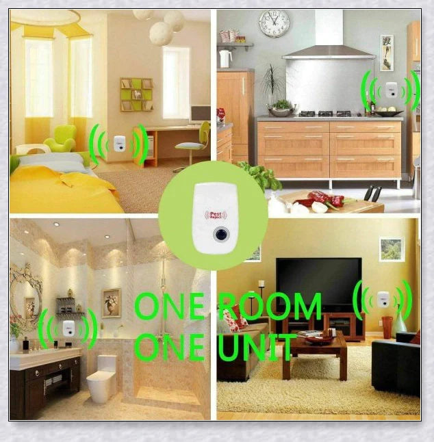 Reject Killer Electric Ultrasonic Pest Repeller - A high-quality device that uses innovative ultrasonic technology to effectively repel a wide range of household pests