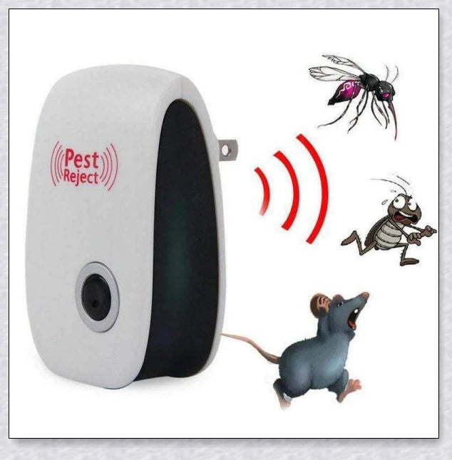 Reject Killer Electric Ultrasonic Pest Repeller - A high-quality device that uses innovative ultrasonic technology to effectively repel a wide range of household pests