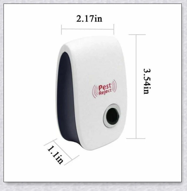 Reject Killer Electric Ultrasonic Pest Repeller - A high-quality device that uses innovative ultrasonic technology to effectively repel a wide range of household pests