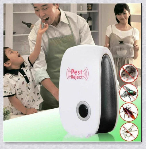 Reject Killer Electric Ultrasonic Pest Repeller - A high-quality device that uses innovative ultrasonic technology to effectively repel a wide range of household pests