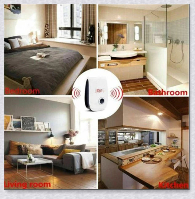 Reject Killer Electric Ultrasonic Pest Repeller - A high-quality device that uses innovative ultrasonic technology to effectively repel a wide range of household pests