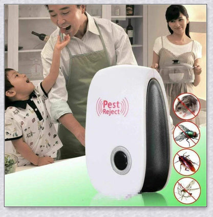 Reject Killer Electric Ultrasonic Pest Repeller - A high-quality device that uses innovative ultrasonic technology to effectively repel a wide range of household pests