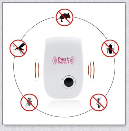 Reject Killer Electric Ultrasonic Pest Repeller - A high-quality device that uses innovative ultrasonic technology to effectively repel a wide range of household pests
