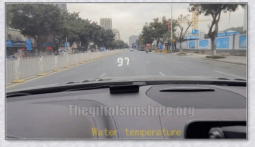 M3 Auto OBD2 GPS Head Up Display for Cars, featuring real-time speed, compass, and satellite information display