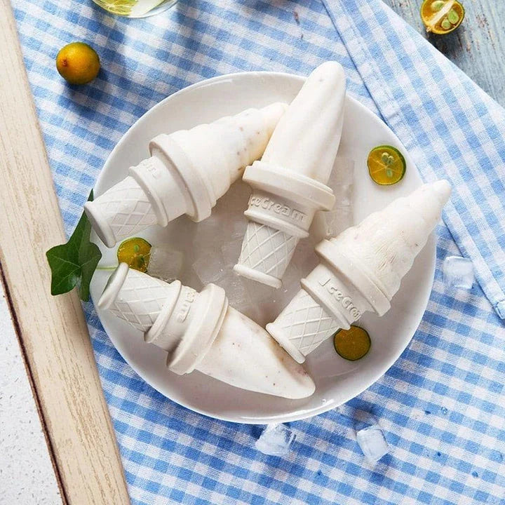 Artisanal ice cream popsicles made with premium quality Ice Cream Mould 4-Piece Set