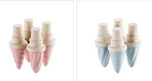 Artisanal ice cream popsicles made with premium quality Ice Cream Mould 4-Piece Set