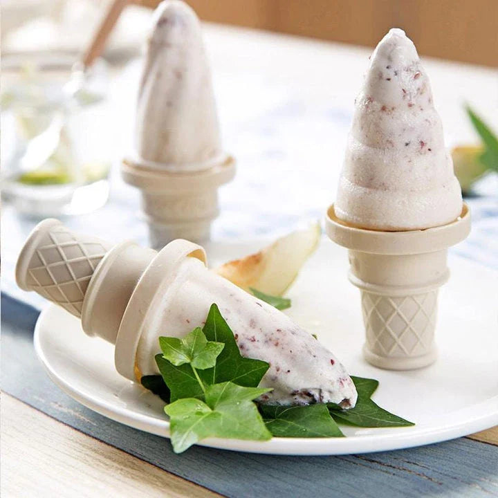 Artisanal ice cream popsicles made with premium quality Ice Cream Mould 4-Piece Set