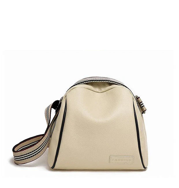 Premium cowhide one-shoulder messenger bag in classic colours for versatile daily use