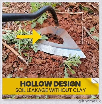Premium manganese steel gardening hand hoe with hollow design for lightweight durability