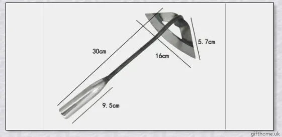 Premium manganese steel gardening hand hoe with hollow design for lightweight durability