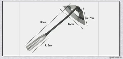 Premium manganese steel gardening hand hoe with hollow design for lightweight durability