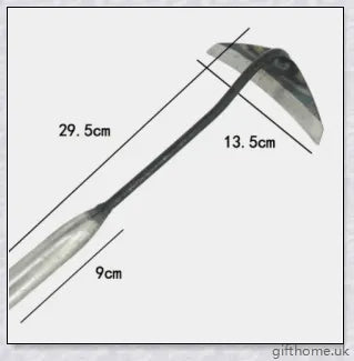 Premium manganese steel gardening hand hoe with hollow design for lightweight durability