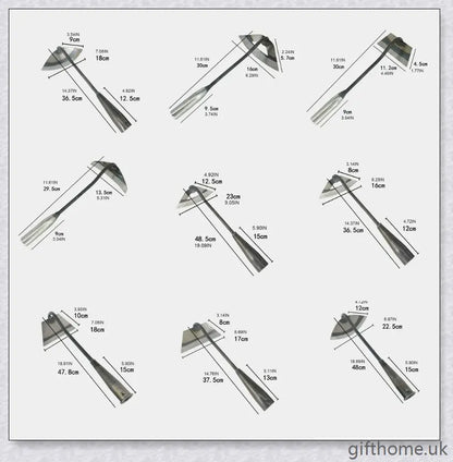 Premium manganese steel gardening hand hoe with hollow design for lightweight durability