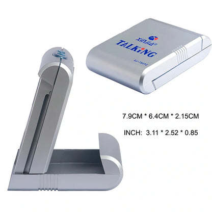 Talking Digital Alarm Clock and Wristwatch Set with voice-enabled time telling, backlit display, and waterproof design for the elderly and visually impaired