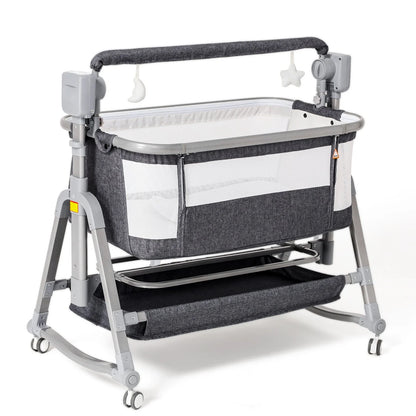Baby electric rocking chair with remote control and adjustable settings