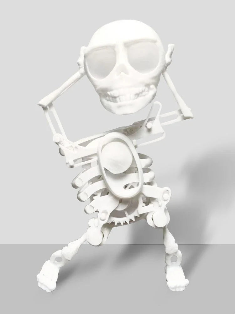 Customizable 3D Mini Skull Desktop Toy with gravity-powered motion and various color options