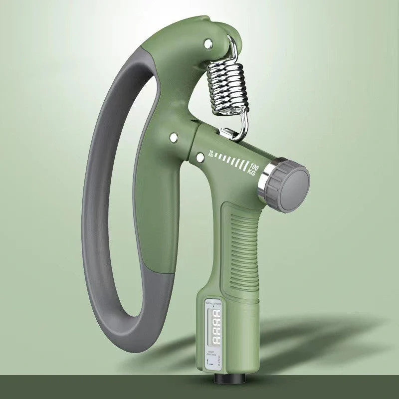Smart Counting Grip with adjustable resistance for hand and forearm training