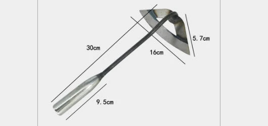 Premium manganese steel garden hoe with hollow design, versatile for weeding, soil preparation, and vegetable planting in the UK