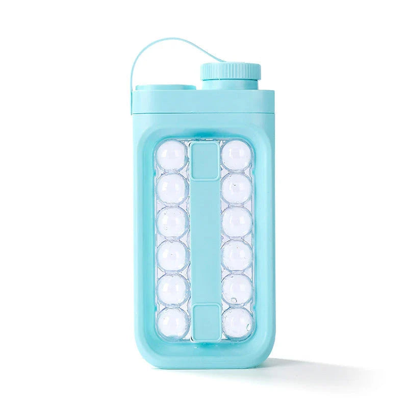 A convenient 2-in-1 kitchen gadget that creates ice balls and chills beverages, made with durable BPA-free materials for easy cleaning and odor resistance.