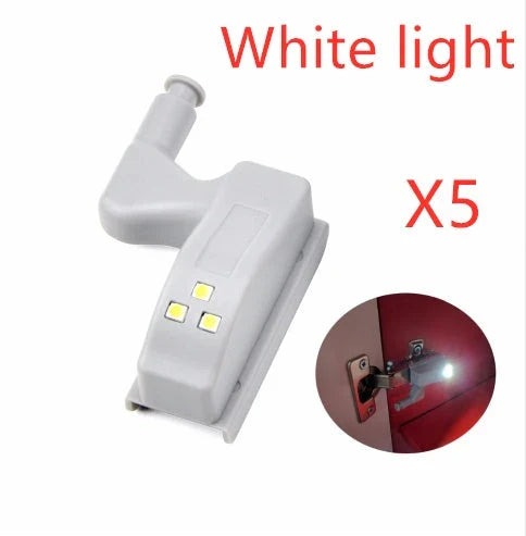 Intelligent LED cabinet lights with automatic sensor and on/off function, providing hands-free illumination for cabinets, closets, and other storage spaces.