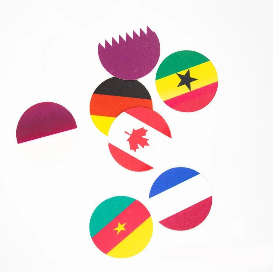 World Cup Qatar Football Biodegradable Dishwashing Sponges - Eco-friendly cleaning tool
