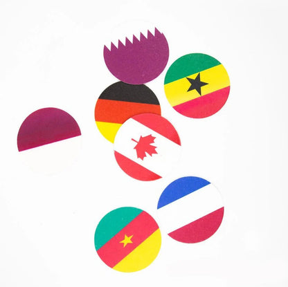World Cup Qatar Football Biodegradable Dishwashing Sponges - Eco-friendly cleaning tool