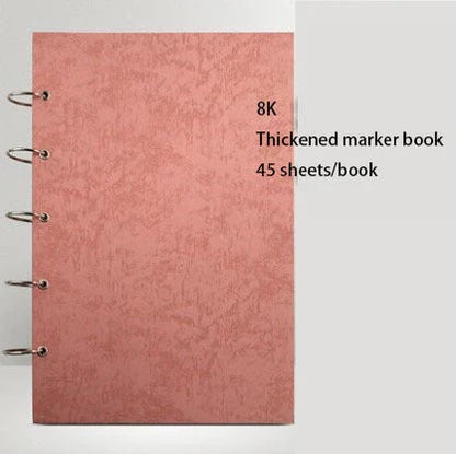 Premium Freehand Sketchbook with Vibrant Cover Designs - Versatile Notebook for Artists in the UK