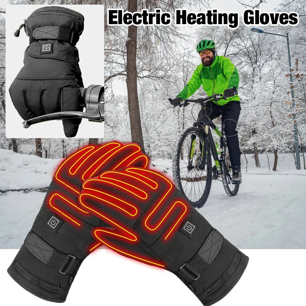 Winter Electric Heated Gloves with touch screen compatibility and rapid heating technology