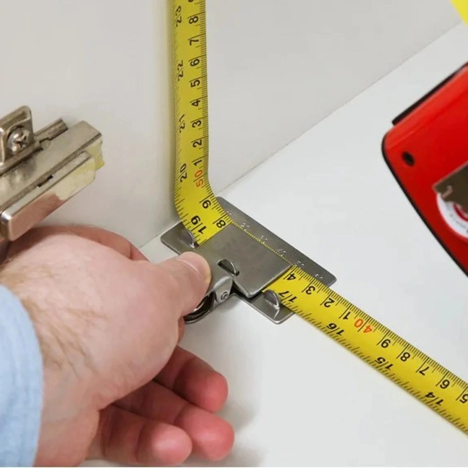 Stainless iron measuring ruler clip for tape measures, 6.5*5cm, 100g