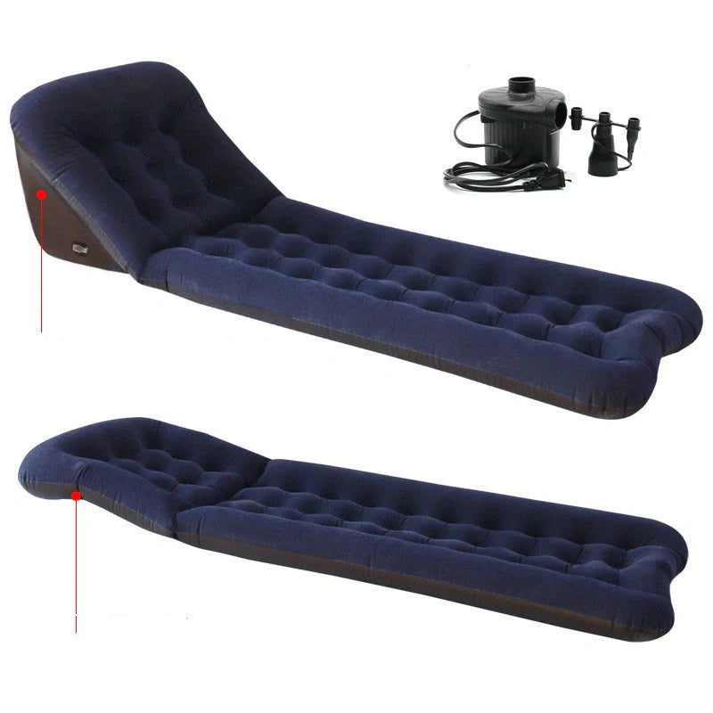 Automatic air mattress for camping with quick inflation feature