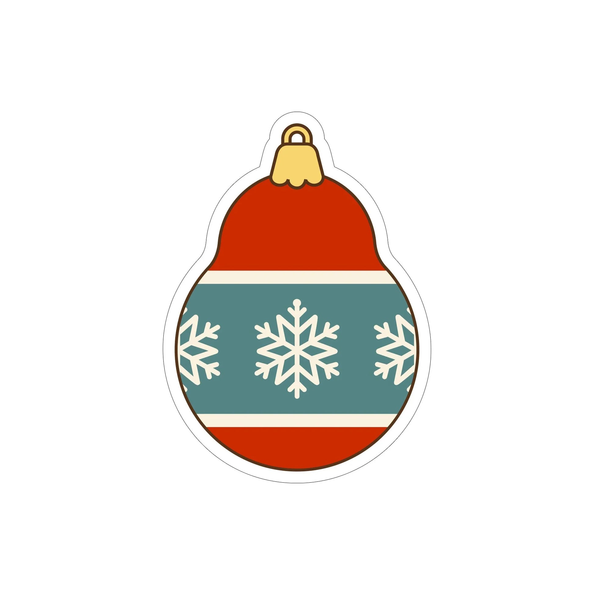 Festive car ornament hanging from rearview mirror with Christmas designs