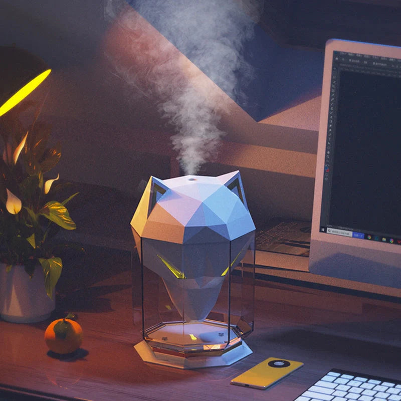 War Wolf Air Humidifier with colourful night lights and ultrasonic mist