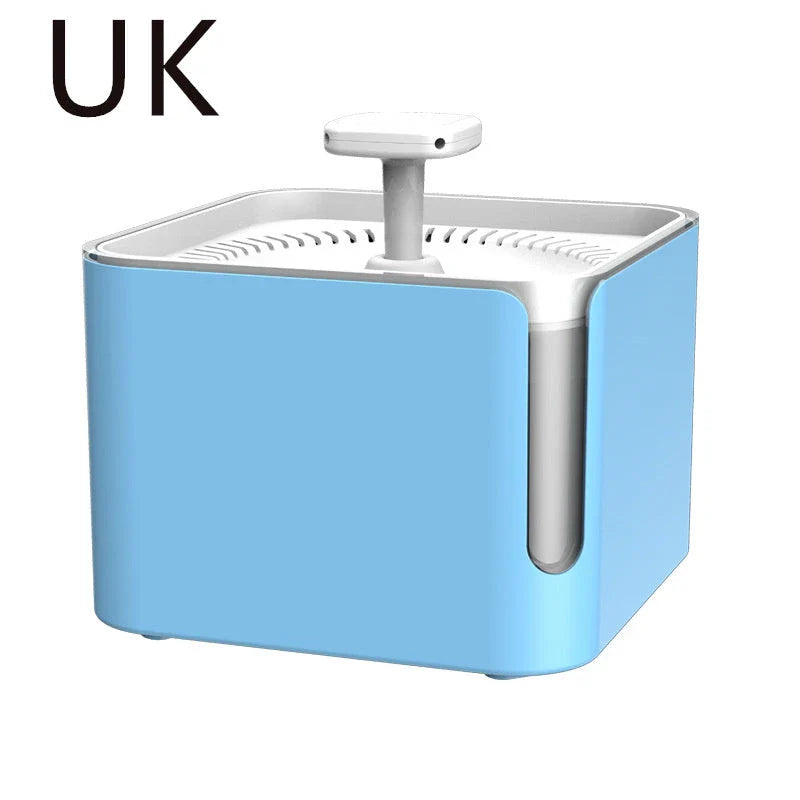 Energy-Efficient 3L USB Automatic Pet Feeder and Water Fountain with 360-degree Circulating Filtration and Automatic Power-Off Feature