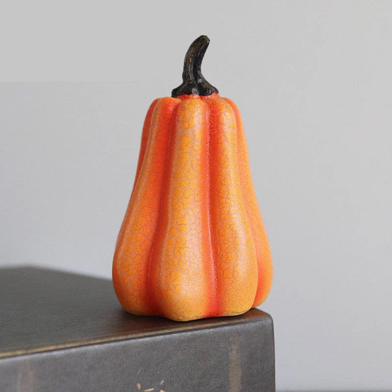 Enchanting Halloween Pumpkin Lantern with vivid pumpkin texture and warm LED lighting