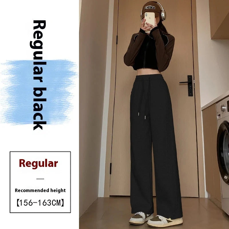 Women's high waist cotton sweatpants in various colours for leisure and sports