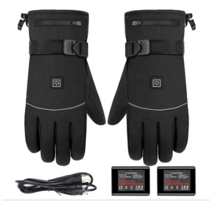 Winter Electric Heated Gloves with touch screen compatibility and rapid heating technology