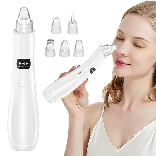 Premium Pore Suction Blackhead Remover with Adjustable Suction Settings and Interchangeable Tips for Deep Cleansing and Glowing Skin
