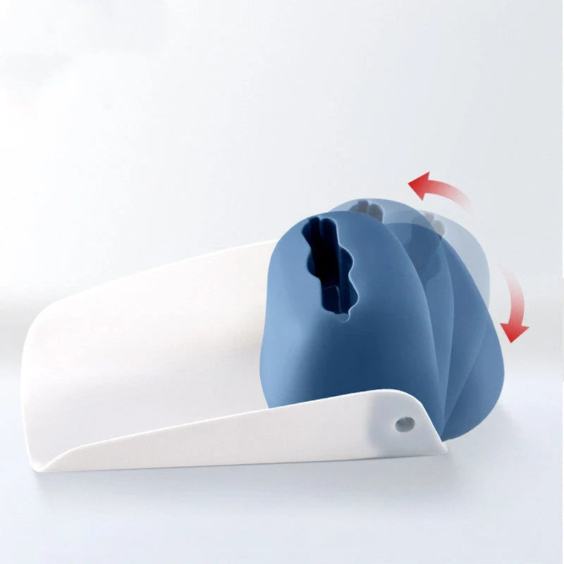 Children's Baby Faucet Extender Wash Station in blue and red colours