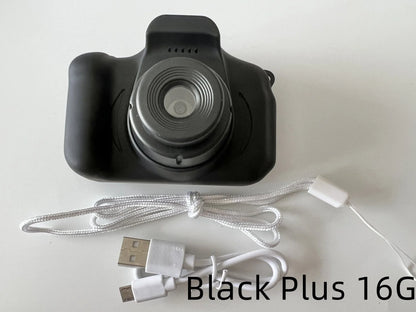A colorful, cartoon-inspired digital camera for kids with fun filters and high-quality features