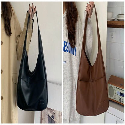 Spacious Women's Tote Bag in Brown, Black, and White Colours with Comfortable Shoulder Straps