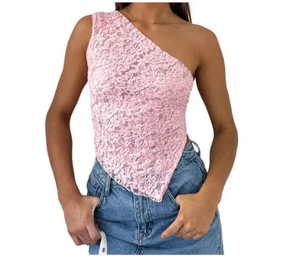 Chic backless lace top in various colors, featuring a unique design, slim fit, and breathable polyester fabric for effortless summer style.