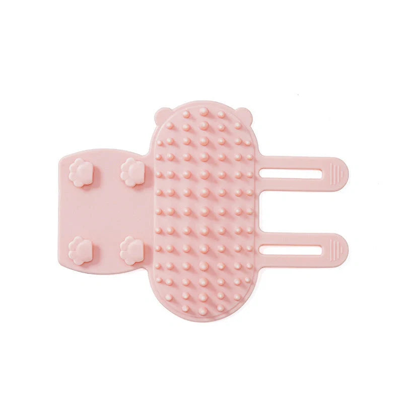 Soothing pet grooming tool with massage and hair removal features, suitable for cats, dogs and other pets