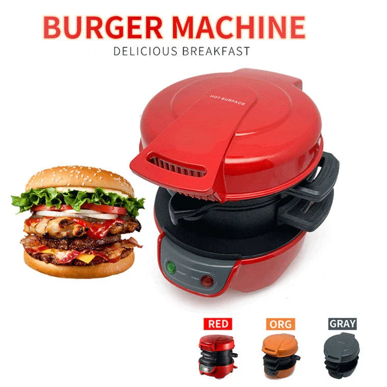 Versatile 3-in-1 breakfast maker with sandwich maker, waffle iron, and egg cooker functions
