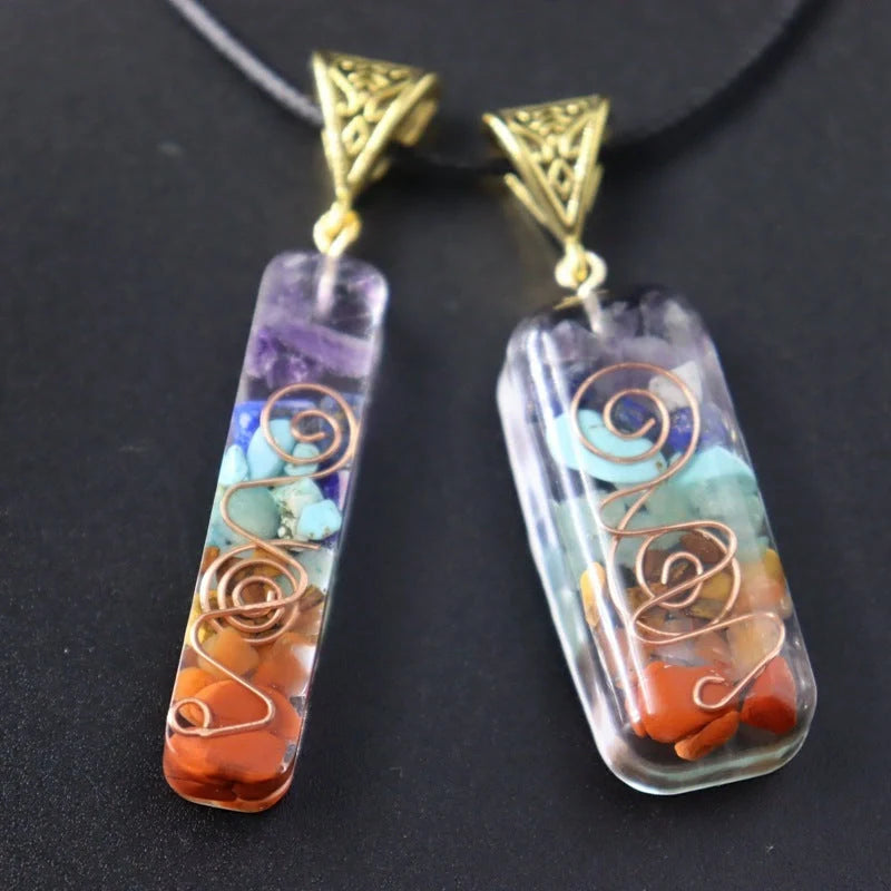 Elegant Chakra-Infused Crystal Pendant: Mindful British-Designed Jewellery for Spiritual Wellness