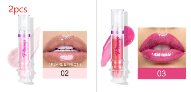 Glossy Luxury Lip Gloss in various shades with a mirror-like shine and hydrating formula