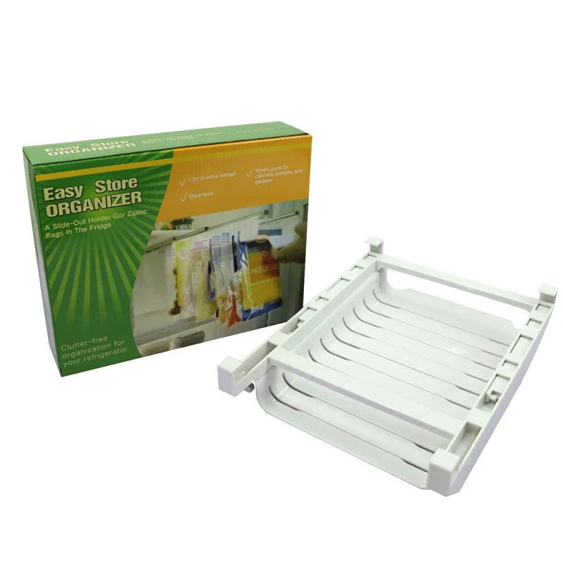 Refrigerator Bag Organizer: Adjustable, Durable Fridge Storage Solution for Zippered Bags and Meal Prep Containers